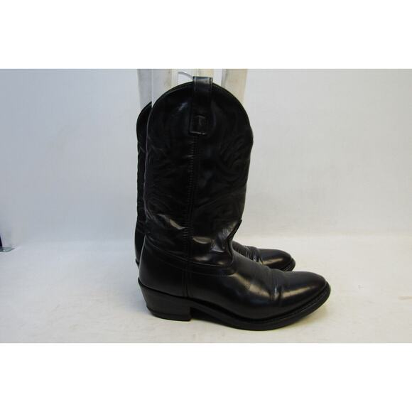 Cody James Mens Size 9 EE Black Leather Cowboy Western Boots main image 8